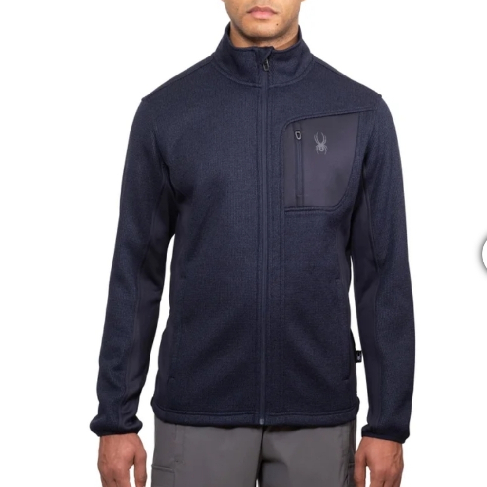 Spyder Men's Full Zip nwt blue